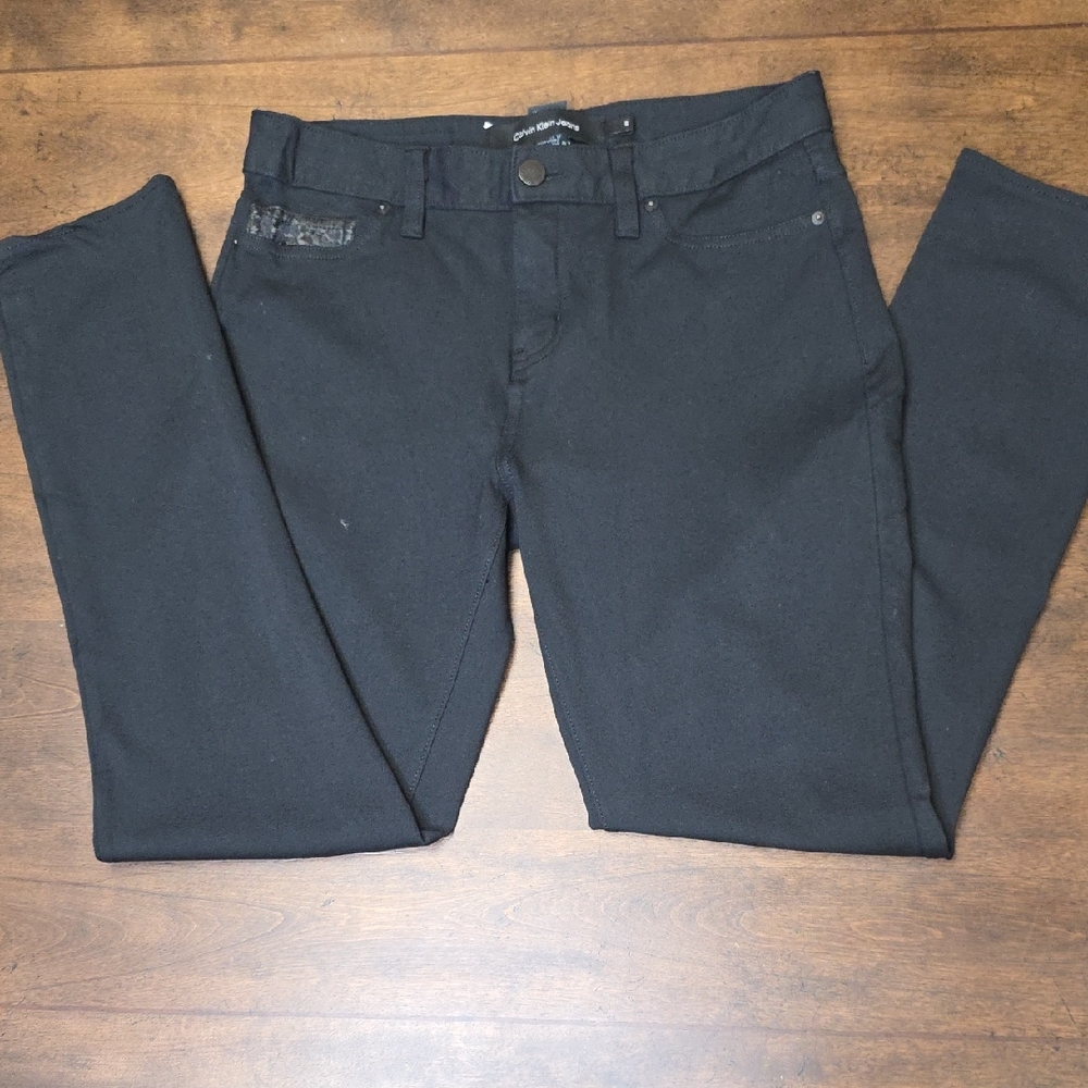 Calvin Klein Jeans Wonen's Black Pants